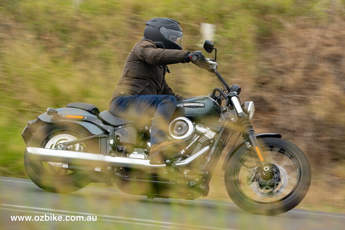 riding the Harley-Davidson Street Bob 2025