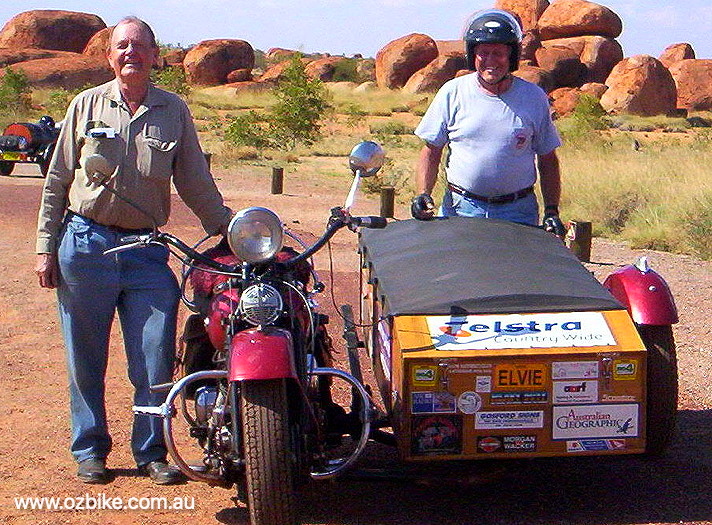 Riding A Harley-Davidson sidecar around Australia