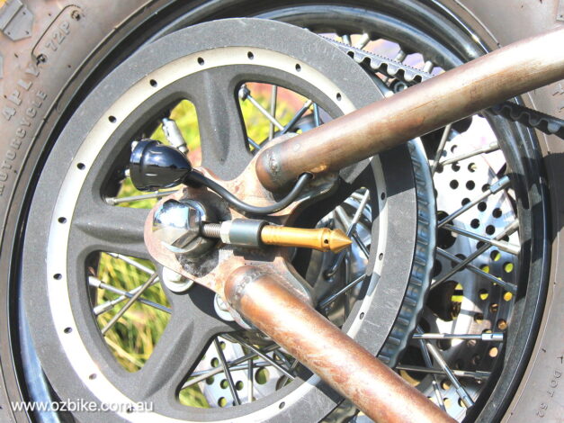 Harley-Davidson Sportster rear wheel adjuster