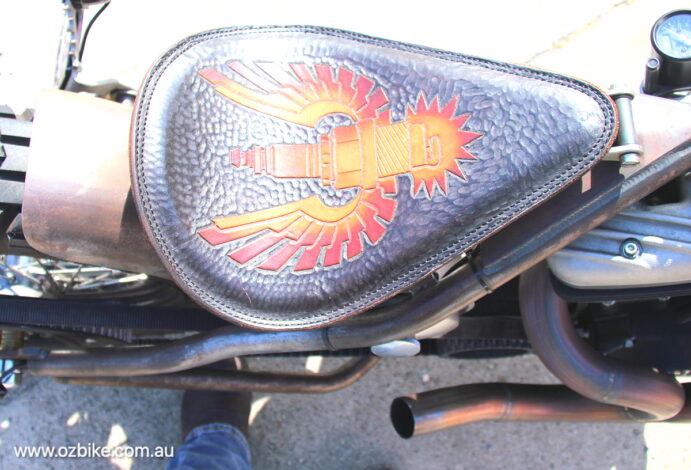 Harley-Davidson Sportster hand carved seat